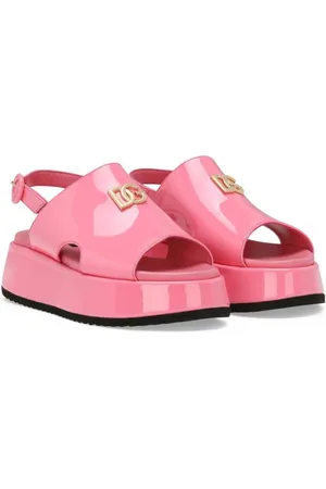 Dolce & Gabbana DG Sandalen aus Lackleder