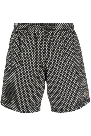 Alexander McQueen Badeshorts mit Totenkopf-Print