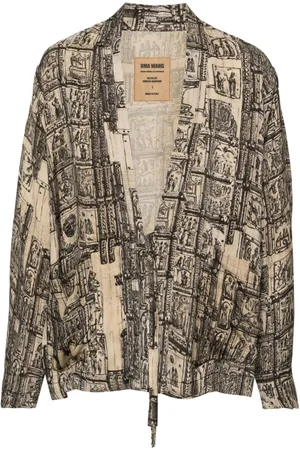 UMA WANG Jester Jacke mit abstraktem Muster