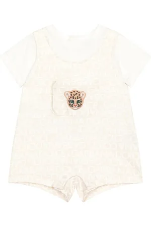 Dolce & Gabbana Strampler mit Logo-Applikation