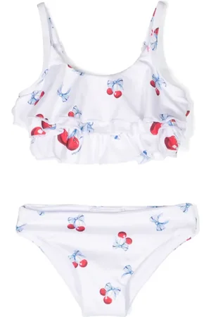 MONNALISA Gerüschter Bikini mit Kirschen-Print