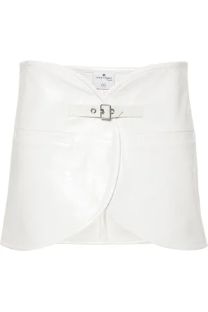 Courrèges Ellipse Minirock aus Vinyl