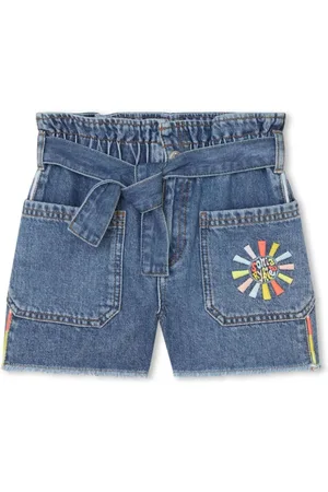 Sonia Rykiel Enfant Jeans-Shorts mit Logo-Stickerei