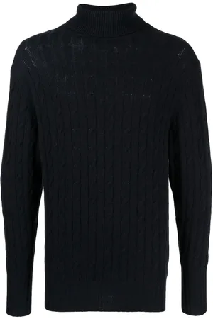 N.PEAL Rollkragenpullover mit Zopfmuster