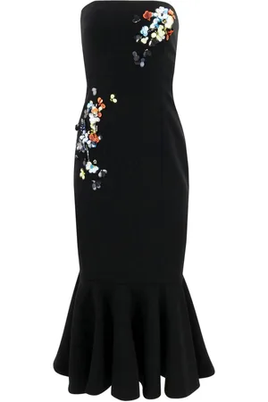 Cinq A Sept Juniper Midikleid mit Blumenapplikation