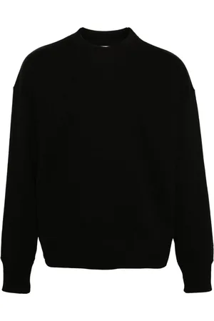 Jil Sander Ausgeblichenes Sweatshirt mit Logo-Stickerei