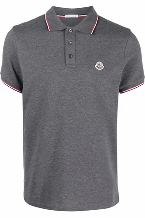 Moncler Pikee-Poloshirt mit Logo-Patch