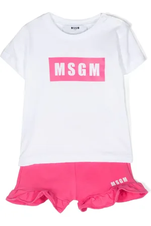 Msgm Set aus T-Shirt und Shorts mit Logo