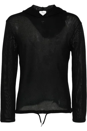 Courrèges Mesh-Pullover mit Logo-Patch