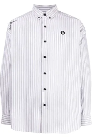 A Bathing Ape Hemd mit Logo-Stickerei