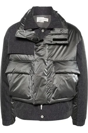 Feng Chen Wang Gefütterte Jacke im Layering-Look