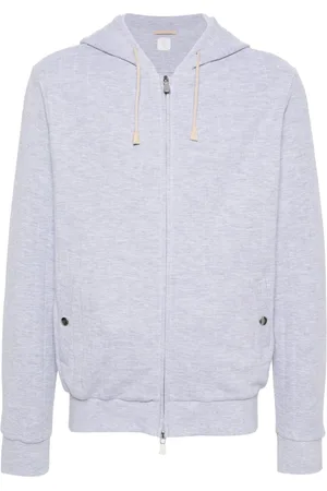 ELEVENTY Kapuzenjacke aus geripptem Strick
