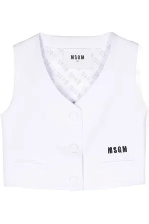 Msgm Weste mit Logo-Stickerei