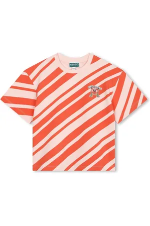 Kenzo Gestreiftes T-Shirt mit Boke Flower