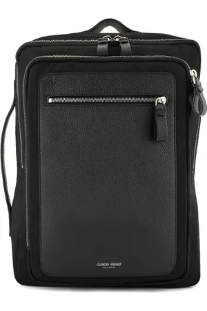 Giorgio Armani Unterteilter Rucksack mit Logo-Stempel