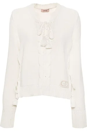 Twin-Set Pullover mit Zopfmuster