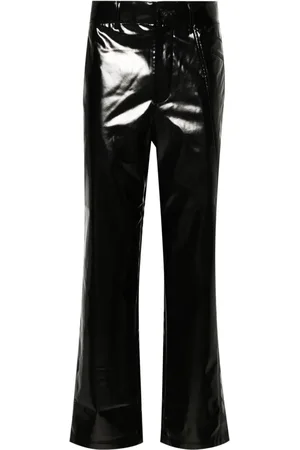 Feng Chen Wang Hose in Glanzoptik mit Nahtdetail