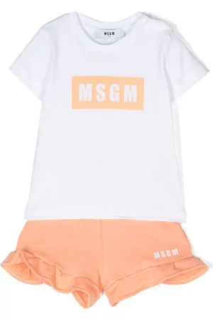 Msgm Set aus T-Shirt und Shorts mit Logo