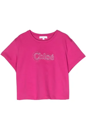 Chloé T-Shirt mit Logo-Stickerei