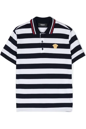 VERSACE Gestreiftes Poloshirt