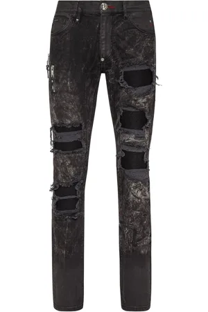 Philipp Plein Skinny-Jeans mit Stone-Wash-Effekt