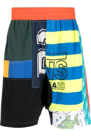 AMEN Joggingshorts im Patchwork-Look