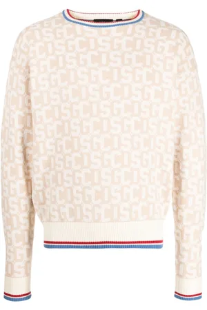 GCDS Pullover mit Intarsien-Logo