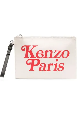 Kenzo Clutch mit Logo-Print