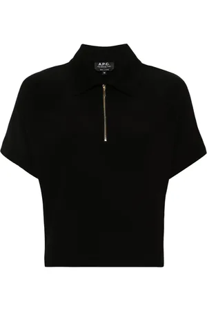 A.P.C. Roxy Poloshirt mit kurzem Reißverschluss