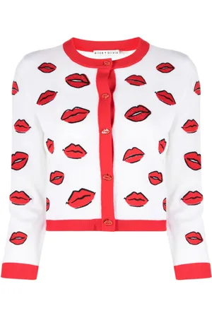 ALICE+OLIVIA Daroda Cropped-Cardigan