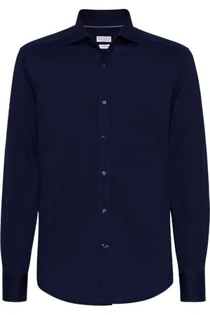 Brunello Cucinelli Hemd mit Spreizkragen