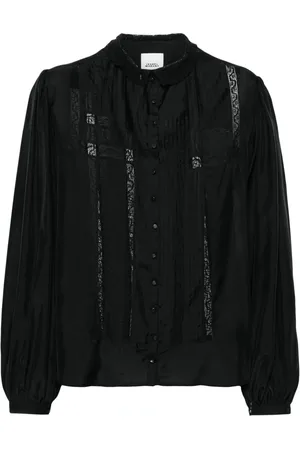 Isabel Marant Semi-transparente Zayen Seidenbluse