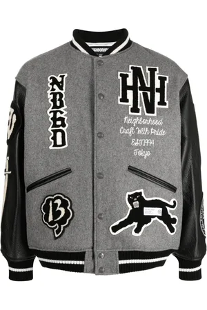 NEIGHBORHOOD Collegejacke mit Logo-Patch