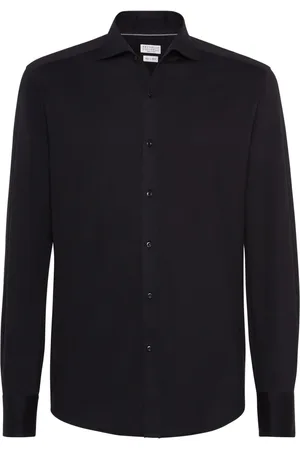Brunello Cucinelli Hemd mit Spreizkragen