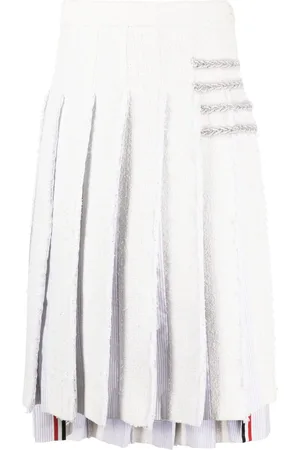 Thom Browne Faltenrock mit Streifen