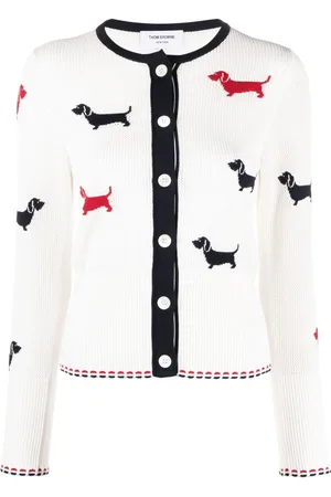 Thom Browne Cardigan mit Intarsienmuster
