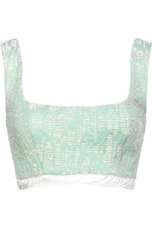 Pinko Cropped-Top mit Jacquardmuster