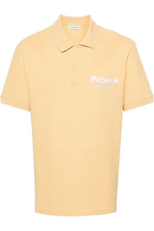 Alexander McQueen Pikee-Poloshirt mit Logo-Stickerei