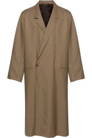 LEMAIRE Asymmetrischer Twill-Midimantel