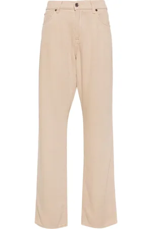 7 for all Mankind Tess Straight-Leg-Hose mit hohem Bund