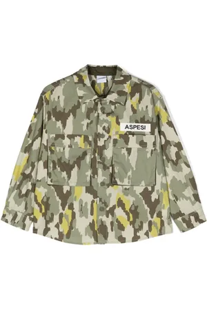 Aspesi Hemd mit Camouflage-Print