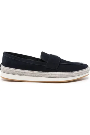 Prada Loafer mit emailliertem Triangel-Logo