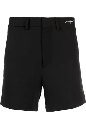 Msgm Halbhohe Shorts mit Logo-Stickerei