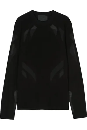 HELIOT EMIL Pullover mit semi-transparenten Einsätzen
