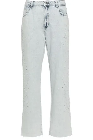 Twin-Set Halbhohe Actitude Straight-Leg-Jeans