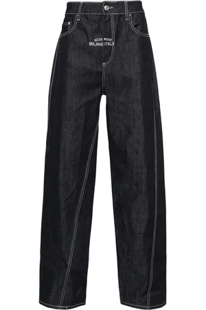 GCDS Weite Jeans aus Raw-Denim