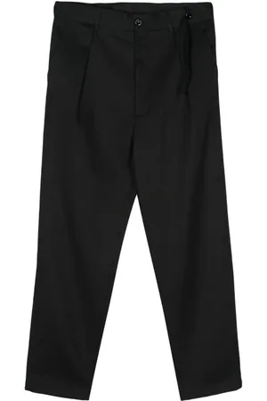 4SDESIGNS Gerade Hose aus Schurwoll-Seidengemisch