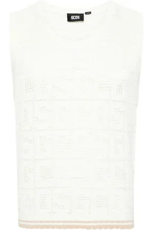GCDS Makramee-Pullunder mit Monogramm