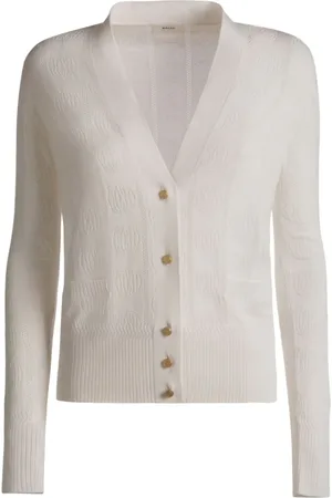 Bally Emblem Jacquard-Cardigan aus Seidengemisch