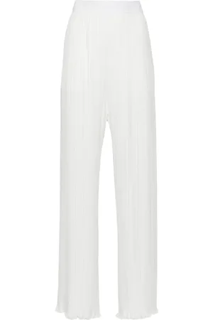 Lanvin Plissierte Straight-Leg-Hose